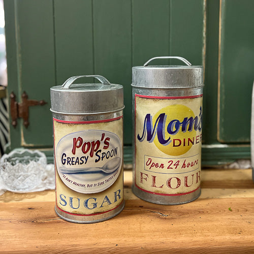 Vintage Flour & Sugar Canister Set