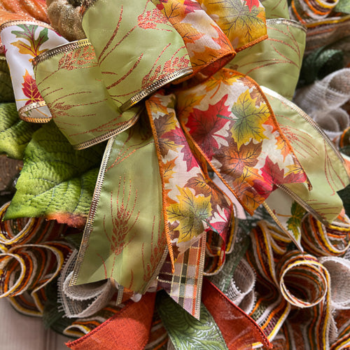 Gold & Green Fall Wreath