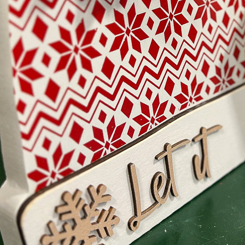 Let It Snow Toboggan Cap And Glove