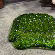 Green Glass Tray