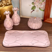 Pink & Gold Porcelain China Dresser Set