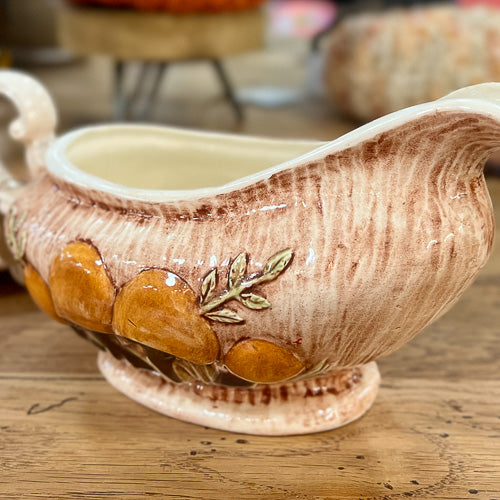 Mushroom Gravy Boat & Dish