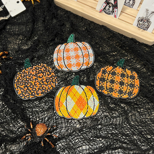 Diamond Art Pumpkin Magnet