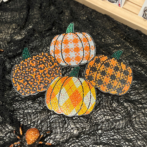 Diamond Art Pumpkin Magnet