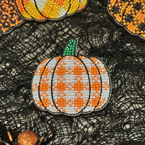 Diamond Art Pumpkin Magnet