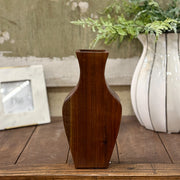 Walnut Laser Carved Vase