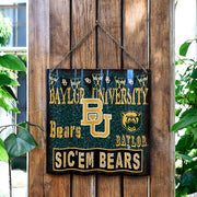 Baylor Ripple Metal Sign