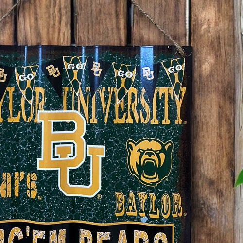 Baylor Ripple Metal Sign