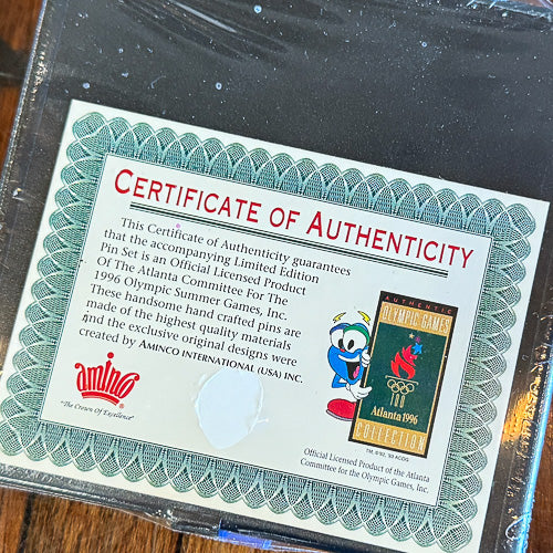 Busch Light 1996 Olympics Pins