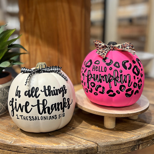 Hand Painted Pumpkin
