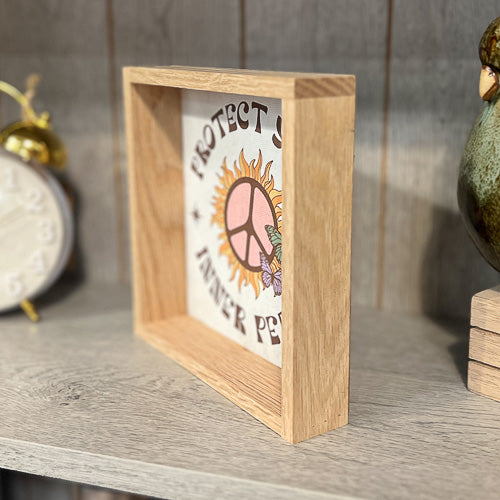 Inner Peace Block Sign
