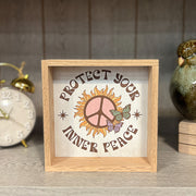 Inner Peace Block Sign
