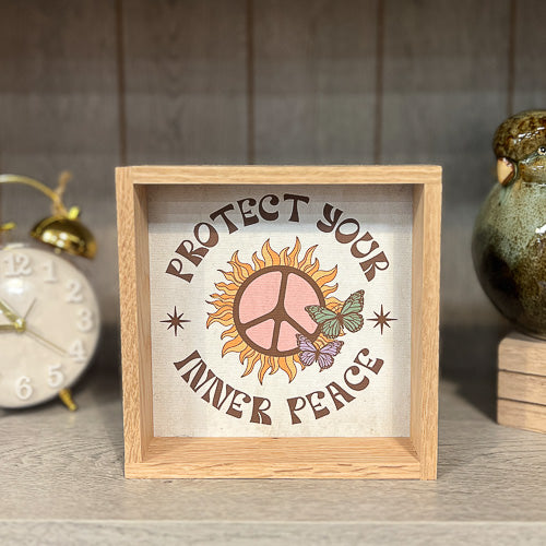 Inner Peace Block Sign