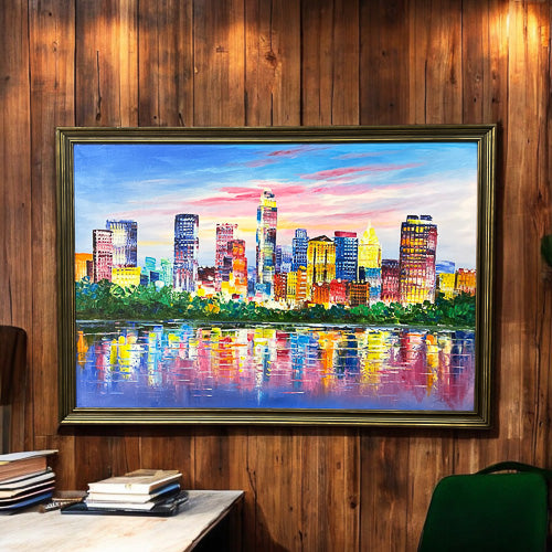 Dallas Cityscape Painting