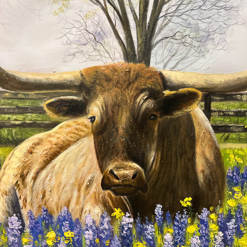 Longhorn Painting