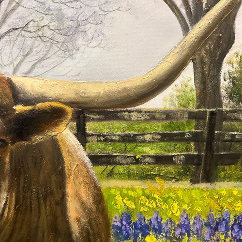 Longhorn Painting