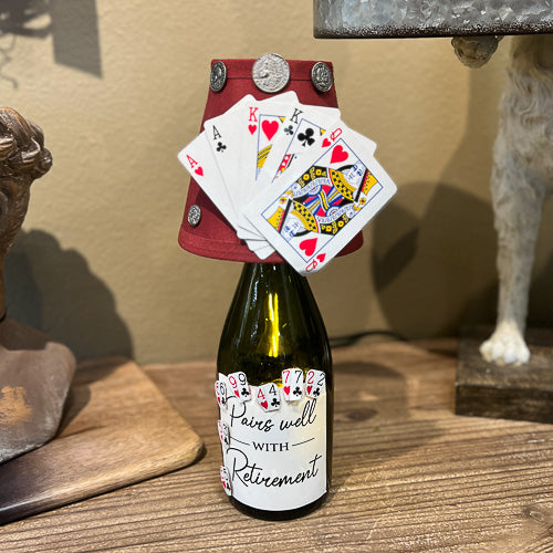 Retirement Wine Bottle Light