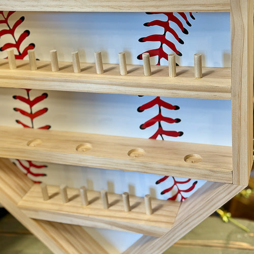 Home Plate Baseball Ring Display