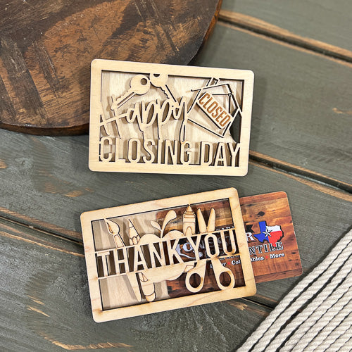 Wooden Gift Card Holder