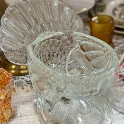 Glass Turkey Candy Dish