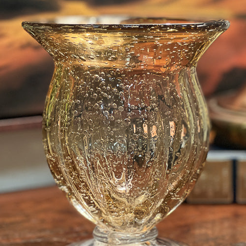 Gold Bubble Glass Bowl