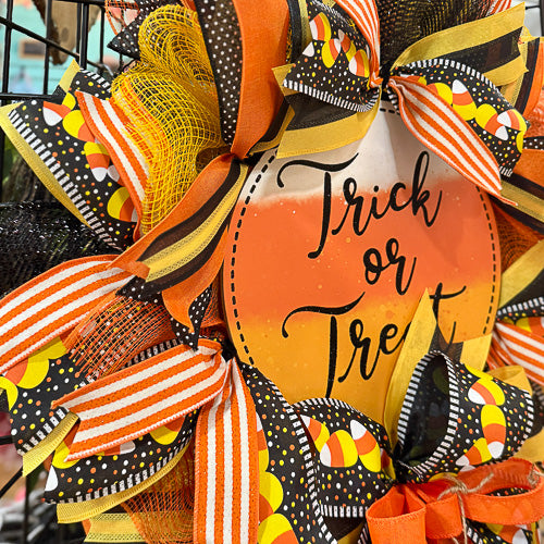 Trick Or Treat Wreath