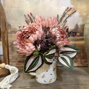 Mauve Floral Mug Arrangment