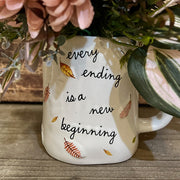 Mauve Floral Mug Arrangment