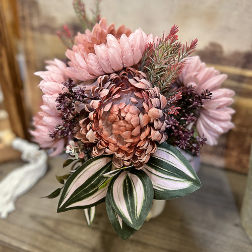 Mauve Floral Mug Arrangment