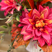Pink & Orange Pumpkin Arrangement