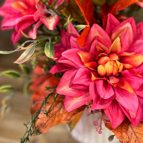 Pink & Orange Pumpkin Arrangement