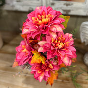 Pink & Orange Pumpkin Arrangement