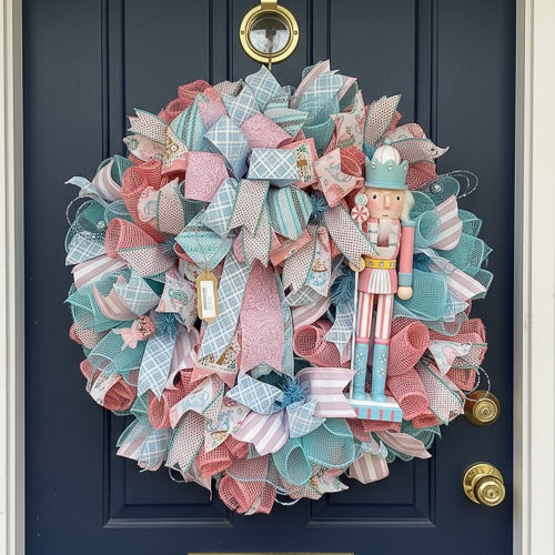 Pastel Nutcracker Wreath