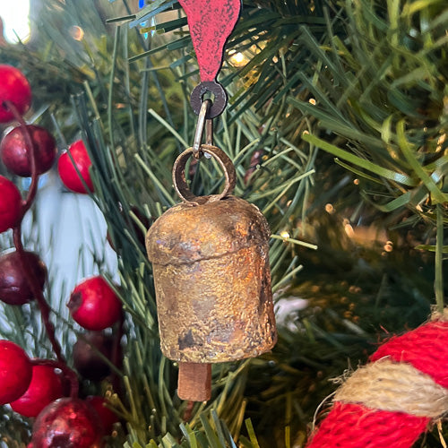 Red Heart With Bell Ornament