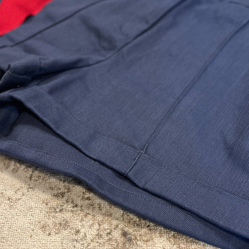Pintuck Navy Shorts