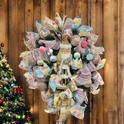 Pastel Nutcracker Wreath