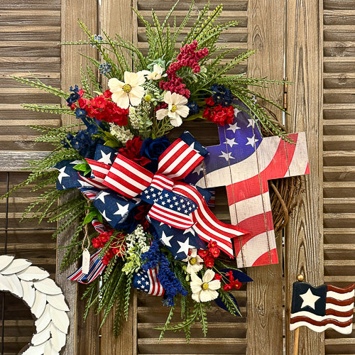 Patriotic Grapevine Wreath