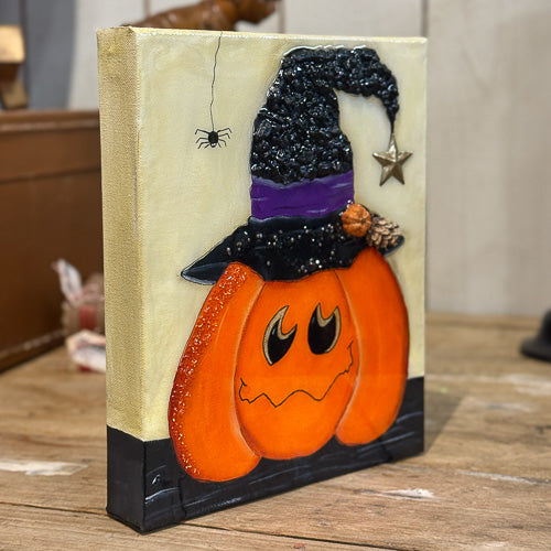 Pumpkin Block Acrylic Art