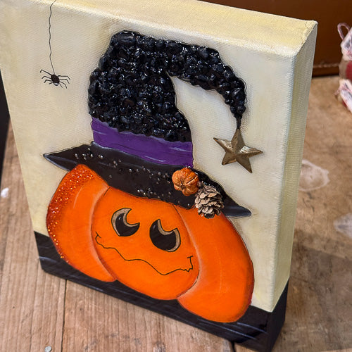 Pumpkin Block Acrylic Art
