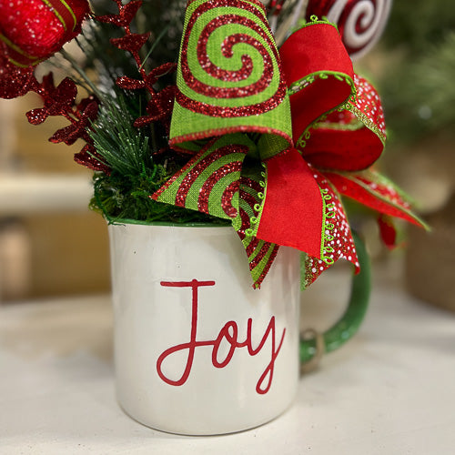 Grinch Joy Mug Arrangement
