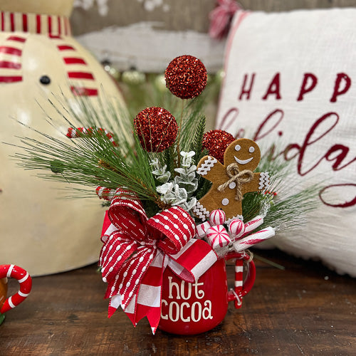 Hot Cocoa Mug Arrangement