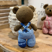 Crochet Bear With Overalls