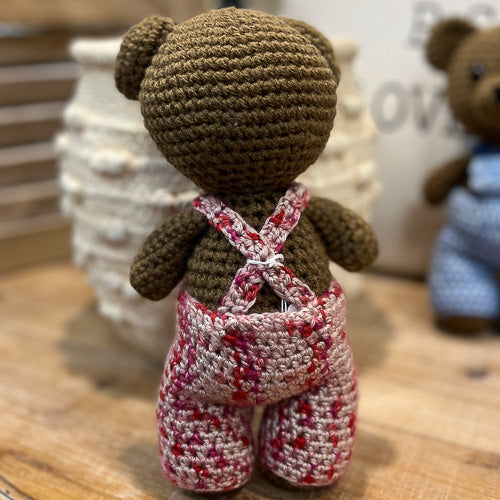 Crochet Bear With Overalls