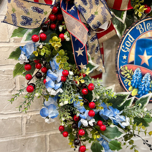 God Bless Texas Wreath