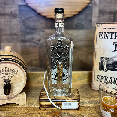 Heaven's Door Whiskey Bottle Lamp