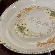 Peace and Plenty Vintage Platter