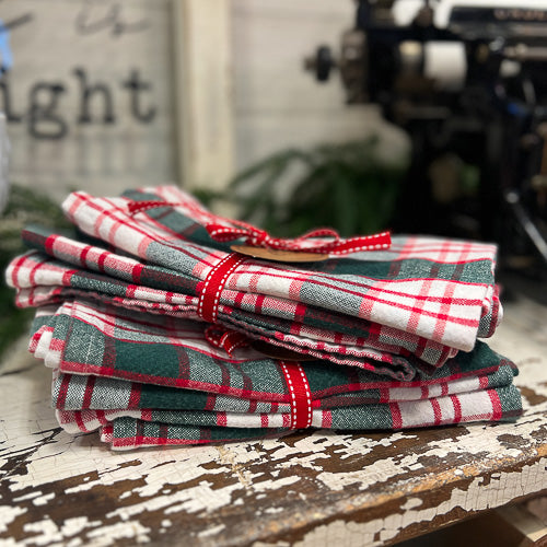 Plaid Napkins Set of 4