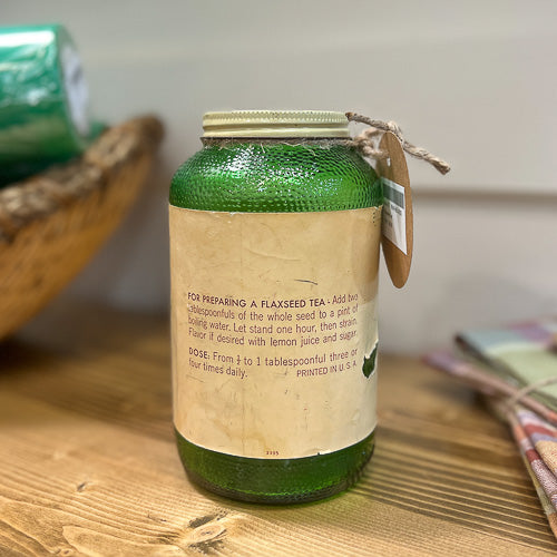 Vintage Flaxseed Jar