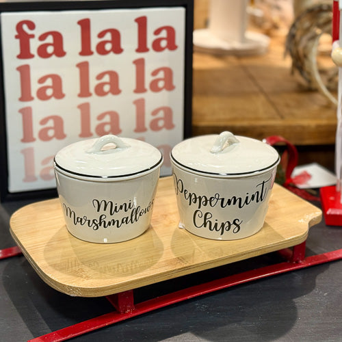 Marshmallow & Peppermints Bowl