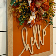 Rust Hello Door Hanger